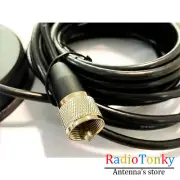 120MM UHF SO239 Mount Magnet Base With PL259 Plug for Mobile Radio