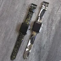 在飛比找Yahoo!奇摩拍賣優惠-ROMISS蟒蛇皮適用applewatch7蘋果手錶錶帶iw