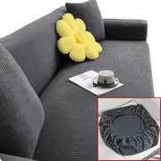 Salesbay Sofa Cushion Cover 3 Seater Stretch Lounge Slipcover Protector Grey