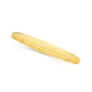 9ct Gold 5x65mm Solid Bangle