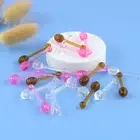 10PCS Plastic Dipper for Honey Pot Jar Wand Stick Vintage Beehive Spoon Gad===