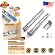Rust-Resistant 22 Inch Heavy Duty Drawer Slides - 6 Pairs with Mounting Brackets
