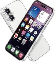 Dummy Fake Phone Model, Looks Like The Real Phone Compatible with Phone 16, for Cell Phone Store Display or Send a Toy Phone for Kids (White)