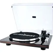 MBEAT PT18K Bluetooth Turntable Dark Wood Counterweight & Anti-Skating