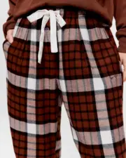 BNWT Peter Alexander Chocolate Drape Bamboo PJ Pants Size M Ladies