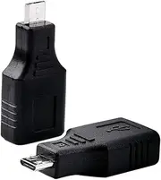 Oiyagai 2Pcs OTG Adapter USB 2.0 Micro Male to Female Converter for Android Mobile Phones and Smart Tablets