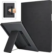 Caweet Stand Case for Remarkable Paper Pro 11.8 Inch 2024, Hard Back Shell Protective Auto Sleep/Wake Book Folio Cover with Pen Holder and Hand Strap, Black