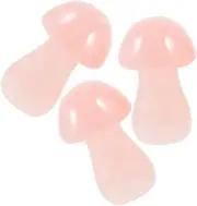 TINEASUR Miniature Mushroom Stone Decors 3 Pack Stone Ornaments for Garden Patio Home Decoration