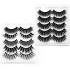 Fluffy Wispies False Eyelashes Crisscross Eye Lash Extension 3D Mink Hair