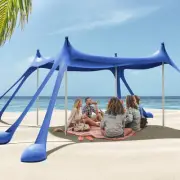 Beach Tent Canopy Sun Shelter 10x10ft UPF50+ Protection Portable Sun Shade Te...