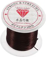 Healeved Human Hair Extension Tools Jewelry Tools Transparent Fishing Thread Fishing Line for DIY Fishing Line Clear Beaded Cords for DIY Bracelets Nylon Monofilament Wire Nylon Yarn Coffee