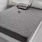 King Size Waterproof Mattress Protector, Soft Bed Grey Mattress Cover