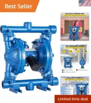 Robust Cast Iron Pneumatic Transfer Pump 8.8 GPM for Low Viscosity Fluids