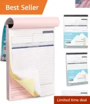 Blue Summit Contractor Invoice Book - 50 Sets of Clean, Carbonless Payment Forms