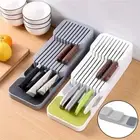 Kitchen Drawer Knife Holde Cutlery Storage Tray Knife Holder Spoon Fork Box Tabl