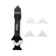 Silicone Caulking Tool Kit, 3-in-1: Grout Sealant Remover,Finishing Scraper T...
