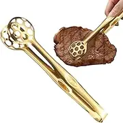 Tongs for Serving Food - Stainless Steel Food Tongs for Cooking | Anti-Slip Steak | Kitchen Utensils Buffet Serving Cooking for Grilling, Frying, Plating
