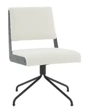 Safavieh Couture Emmeline Ivory & Black Swivel Office Chair