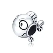 Big Eyes Oecan Fish Charms Silver plating Animal Bead Pendant Fit Bracelets Best Gift Jewelry