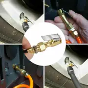 New 2Pcs 8mm Open Flow Air Chuck with Lock Connector Tire Inflator Valve