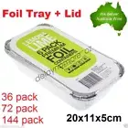 Aluminium Foil Trays BBQ Disposable Roasting takeaway Oven Baking Party with lid