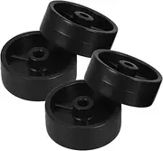 IWOWHERO 4pcs Outdoor Gas Heater Storage Rack Kit Gas Lawn Mower Castor Wheels Caster Wheels Universal Mobile Wheels Griddle Top for Gas Grill Patio Heater Replacement Black Plastic