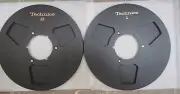 One Pair black Technics 10.5'' 1/4'' TAPE REEL TO REEL TAPE Recorders RS 1500