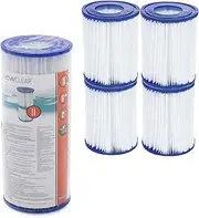 [Bestway] Filter Cartridges for Pool/Swimming Pool/Pumps, Intex, Size 2, Pack of 4