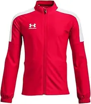 [Under Armour] Boys' Challenger Track Jacket , Red (600)/White , Small
