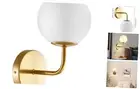 Gold Bathroom Vanity Light, 1-Light Vanity Lighting fixtures, Modern Wall