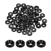 M2 Cone Cup Countersunk Washers,Anodized Aluminum for Screw RC,60PCS(Black)