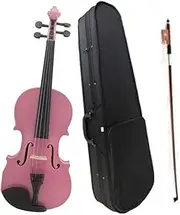Acoustic Violin Set for Beginners, Musical Instrument for Adults with Case, Bow and Strings - Perfect for Kids and Teens