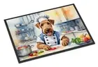 NEW Airedale Terrier The Chef Doormat Front Door Mat Indoor Outdoor Rugs for
