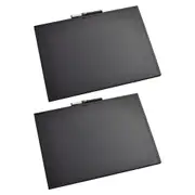 2x Sandleford 42cm Chalkboard A3 Wall Mounted Hanging Message Board w/Marker BLK