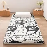 Japanese Floor Mattress, Portable Folding Tatami Soft and Comfortable Futon Mat, for Travel Camping Children's(F,150 * 190cm)