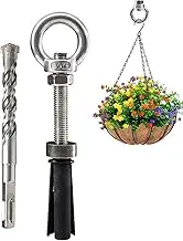 Concrete Eye Bolt,Expansion Bolts Stainless Steel Eye Bolt | Concrete Wall Hooks, Reusable Screw Eyes, Eye Bolt for Home Use, Construction Worker
