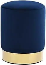 Stool Blue and Gold Velvet Folding Chairs, Folding Stools