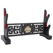 Padded Sword Stand Display Velvet Sword Rack For Katana Genji Japanese Sword Stand -dragon Black