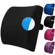 Snons Memory Foam Lumbar Back Support Gel Cushion Seat Chair Pillow Office Car