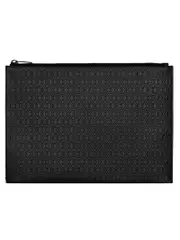 Saint Laurent Le Monogramme All-Over Zippered Document Holder in Embossed Smooth Leather