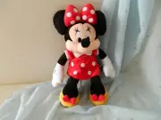 DISNEY MINNIE MOUSE Soft Plush Toy Red Original Disneystore Plush Toy Gift NEW
