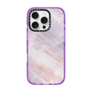 iPhone 16 Pro Impact Case Charoite Purple Marble Stone