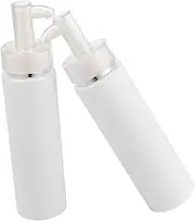 minkissy 2pc 200ml Lotion Bottle Pump Empty Refillable Travel Bottle Portable Shampoo Containers Acrylic
