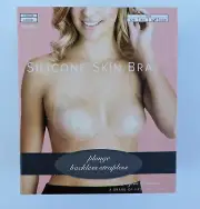 Lingerie Solution WM544 Clear Silicone Skin Bra Backless Strapless Plunge B/C