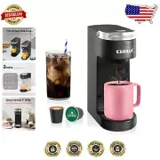 Versatile Coffee Maker for K Pods & Reusable Filters - Easy One-Touch Brewing
