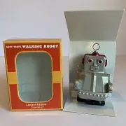 Walking Robot White knob WIND UP 3" Vinyl Limited Ed New in box Channel C Works