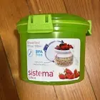 Sistema To Go Collection Breakfast Plastic Bowl Food Container, 17.9 oz. New
