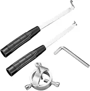 WATIIFUFU 1 Set Blade Gap Cleaning Tool for Blower Motor Maintenance Includes Wrench and Scraper Efficient Range Hood Cleaning and Fan Blade Removal Tool