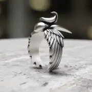 Handcrafted 925 Sterling Silver Angel Wing Ring - Unique Gothic Skull-Inspired