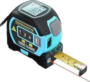 Nurdo 3in1 Laser Rangefinder 5m Tape Measure Ruler LCD Display with Backlight Distance Meter Building Measurement Device Area Volumes Surveying Equipment